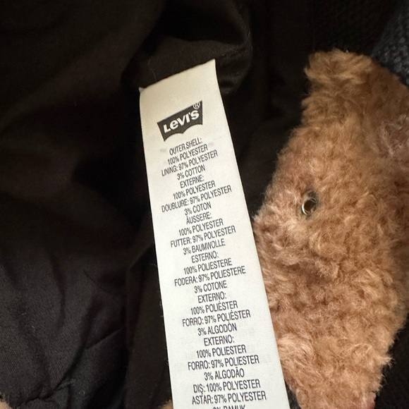 NWT Levi’s Faux Fur Mini Icon Tote Bag Tan Crossbody Bag - Picture 10 of 10